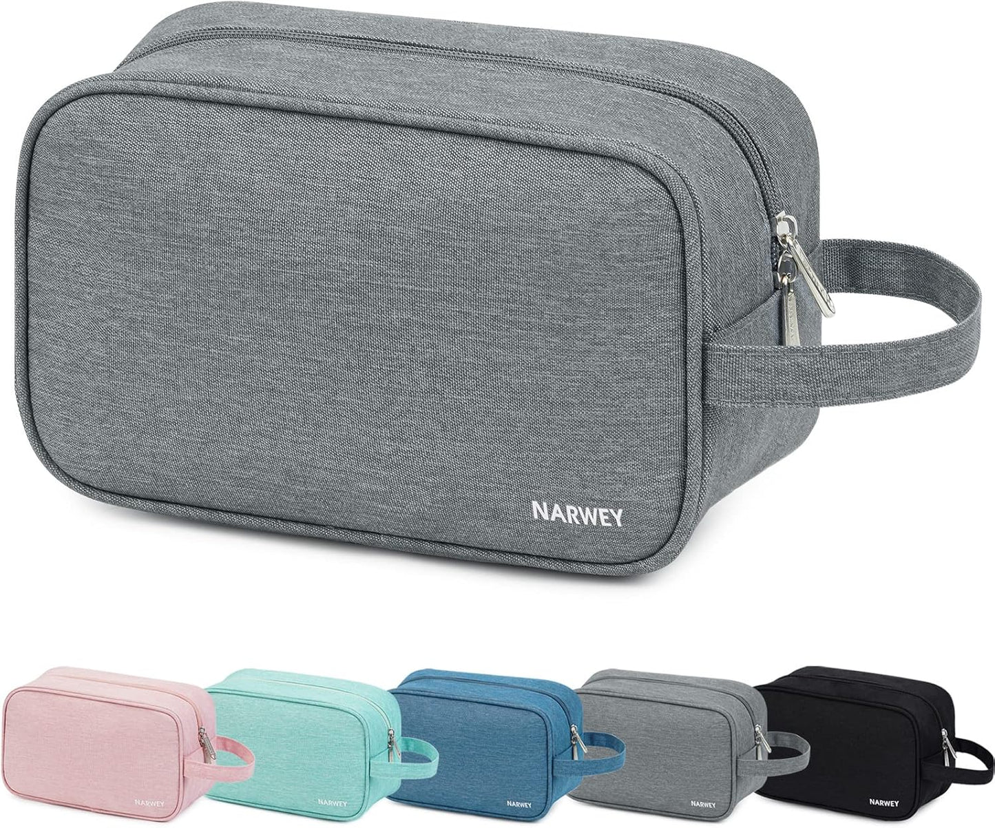 Narwey Travel Toiletry Bag for Women Traveling Dopp Kit Men Travel Bag for Toiletries Cosmetic Bag Makeup Bag Medicine Bag for Traveling