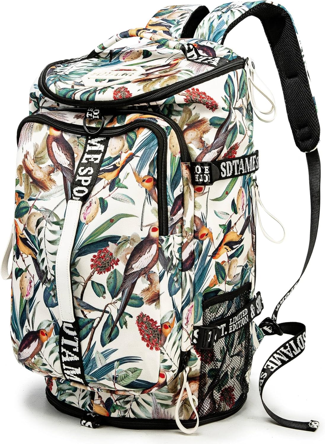 Gym Duffle Bag Backpack with Shoe Compartment,4 ways Travel Backpack for Women and Men,Multi-Functional Weekender bag with Waterproof Layer&Laptop Compartment for Fitness, Travel,Camping