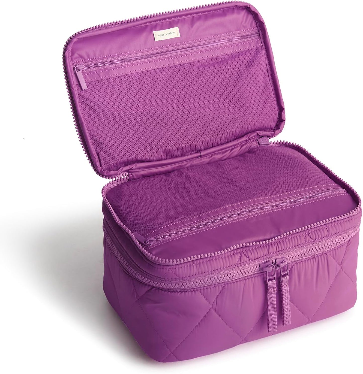 Vera Bradley Featherweight Brush Up Cosmetic Case, Iris Orchid