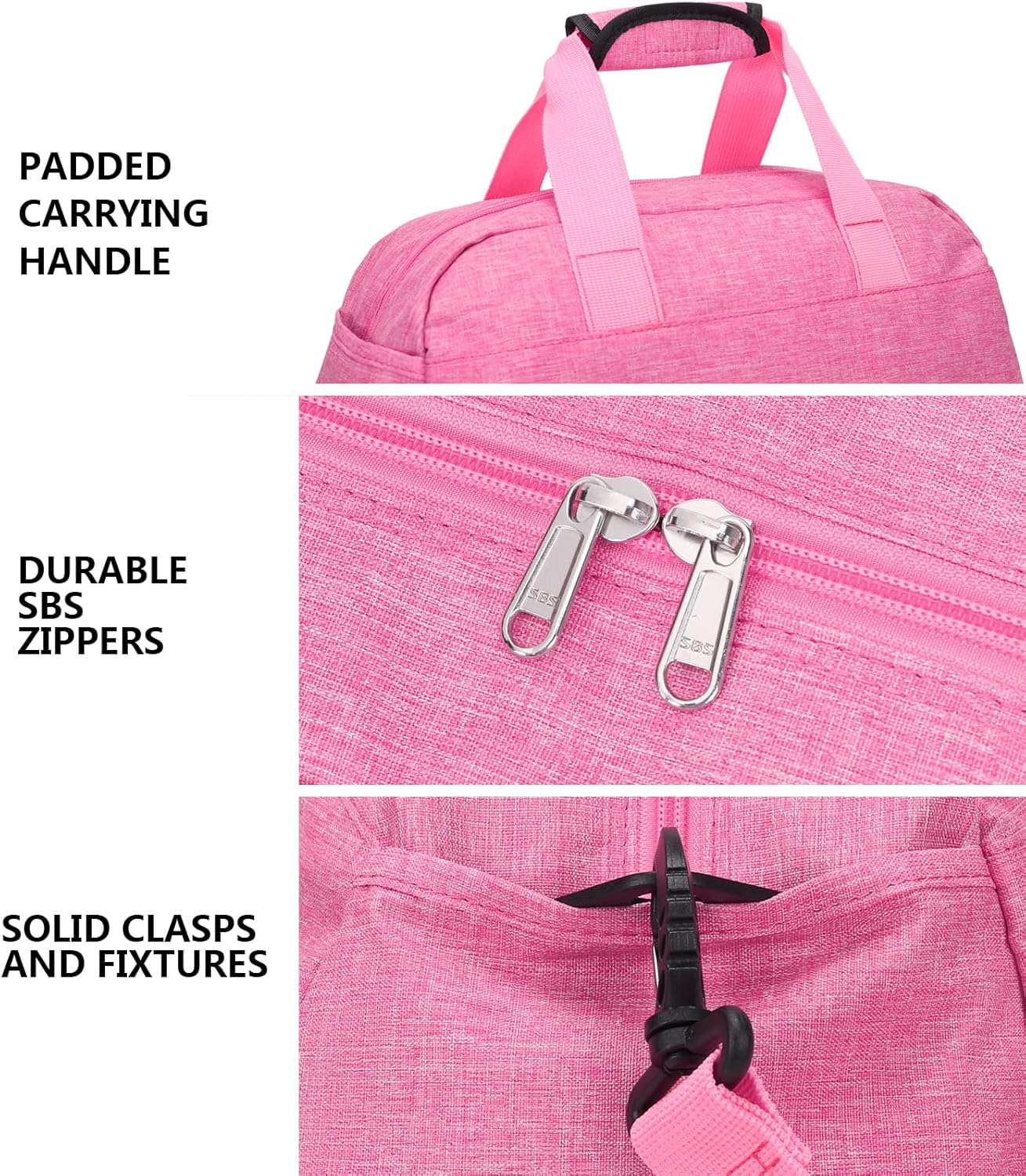 14 inch Small Gym Bag for Women & Men, Mini Duffel Bag for Travel Sports Lightweight Carry On Bag (Rose)