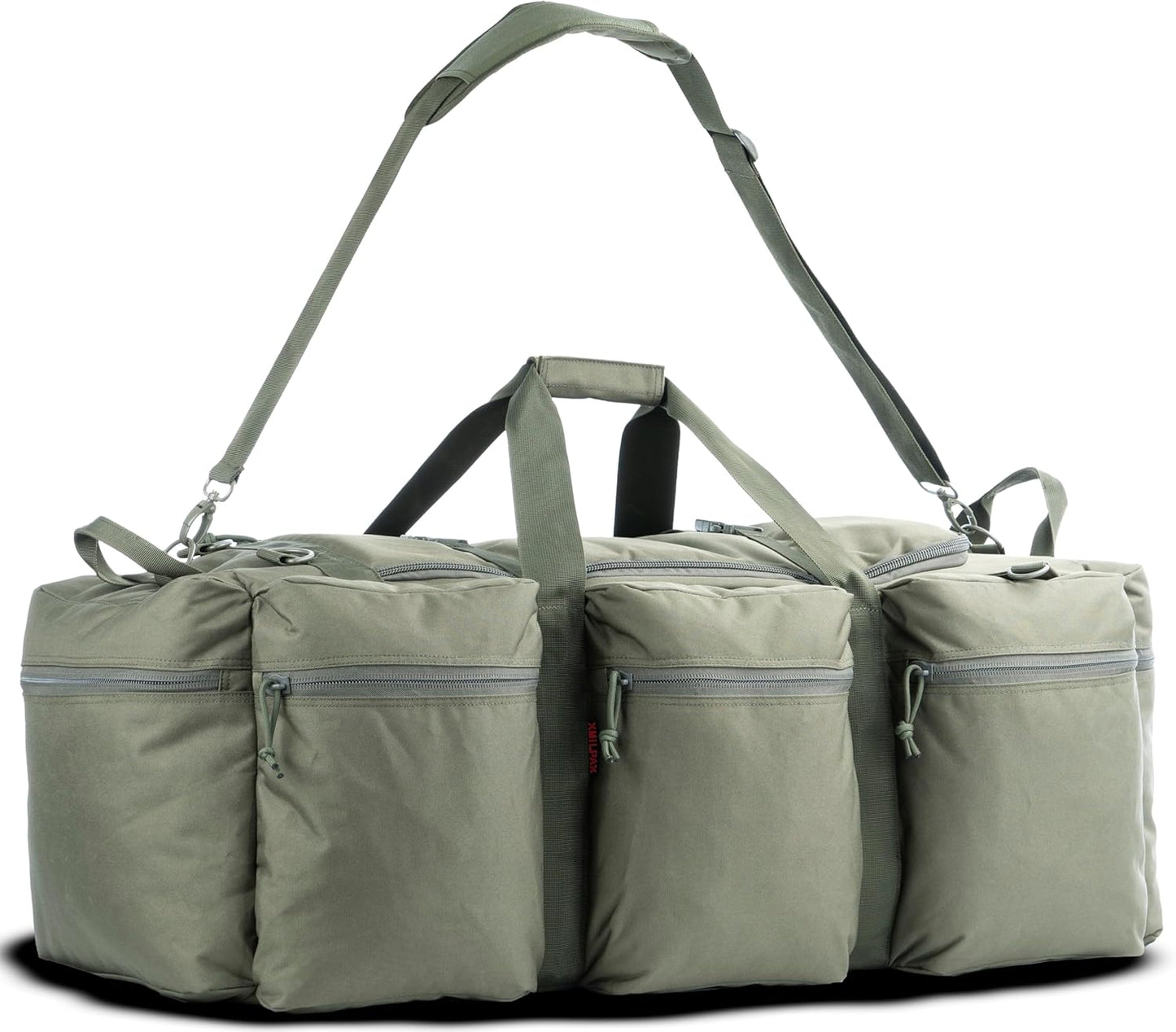 100L Large Military Duffle Bag Deployment Duffel Bag Sports Equipment Travel Luggage Bag with Detachable Backpack Straps…