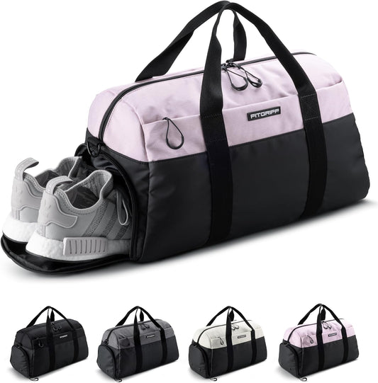 Fitgriff® Gym Bag V2 for Men and Women with Shoe & Wet Compartment - Duffle Bag for Travel, Sports, Fitness and Workout