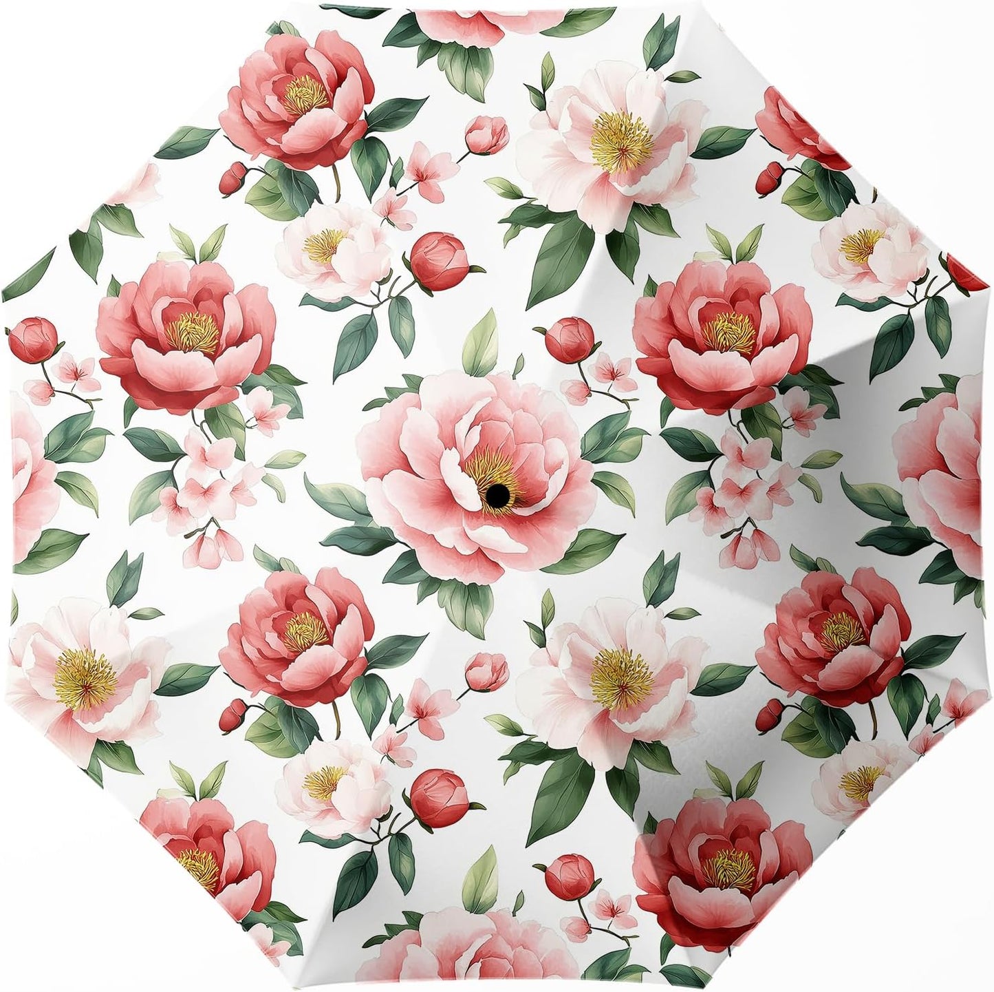 Small Compact Travel Automatic Folding Umbrella for Women, Portable Lightweight, Rain, Wind, UV Sun Shade