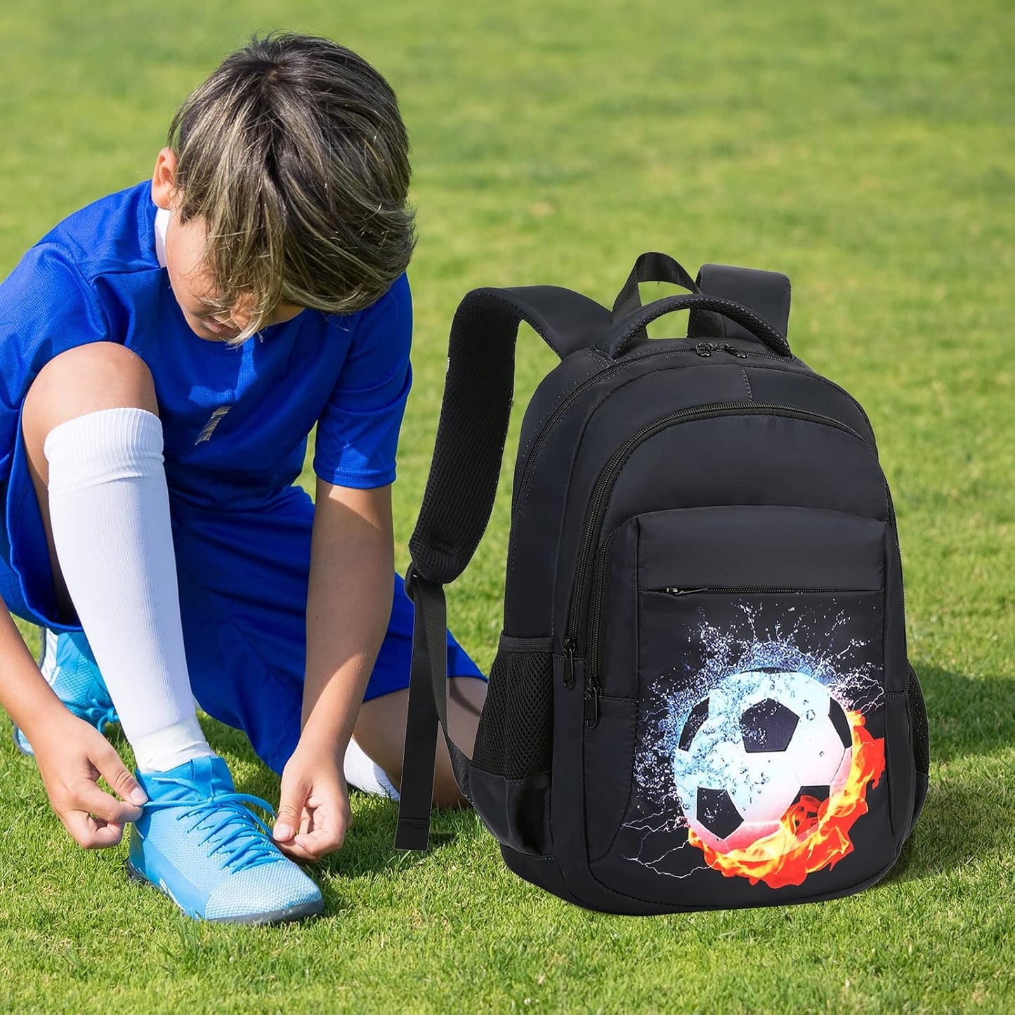 LEDAOU School Backpack for Boys Girls Kids Bookbag Elementary Primary Middle School Bag Travel Back Pack for Ages 6-14