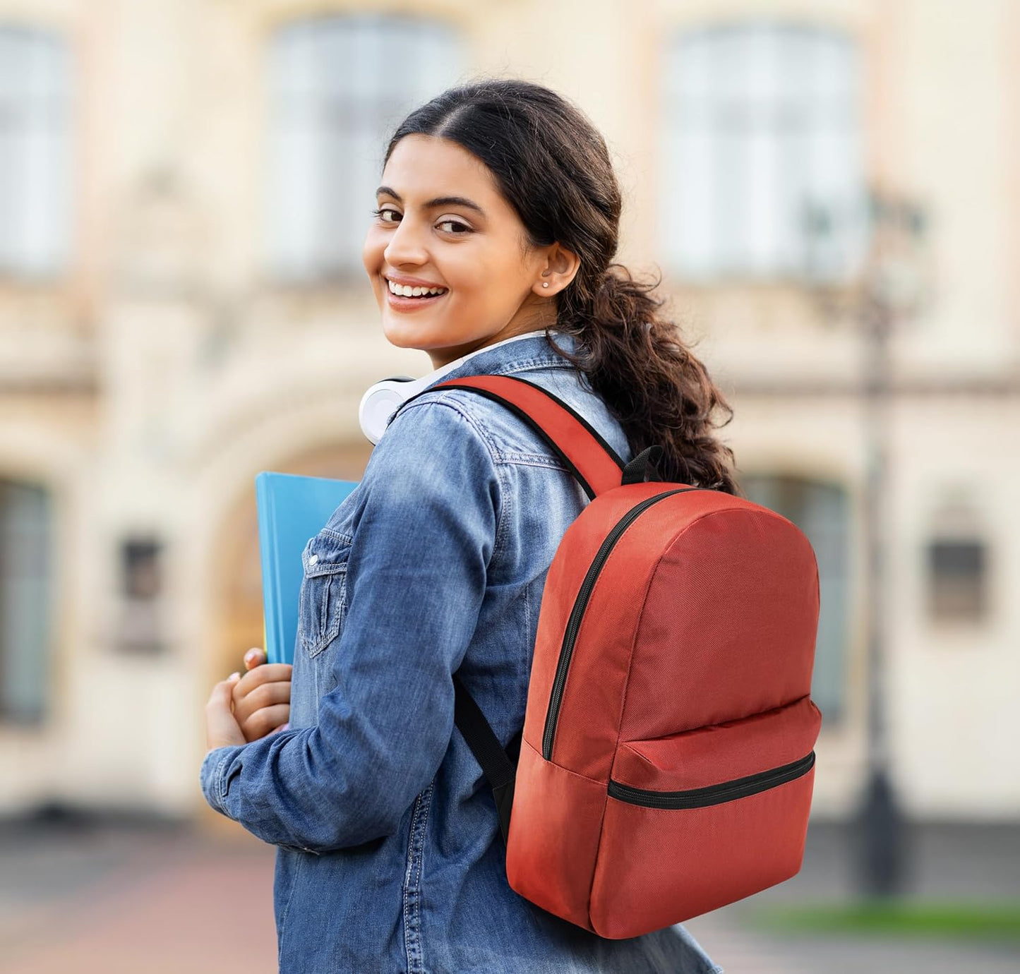 17" School Backpacks for Kids - Backpacks in Bulk for Elementary, Middle, and High School Students in Assorted Colors