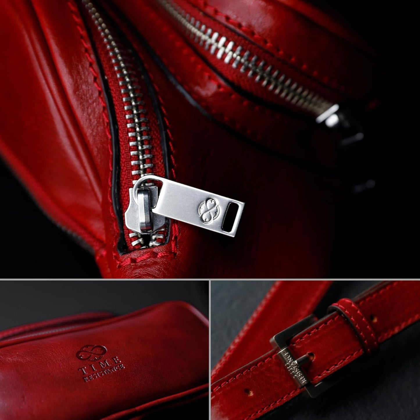 Leather Waist Pack | Belly Bag | Waist Bag| Leather Belt Bag | Leather Fanny Pack Handmade in Italy – Time Resistance