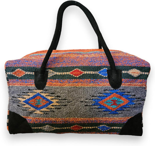 Southwestern Large Weekender Travel Bag Western Duffle Bag Boho Travel Bag