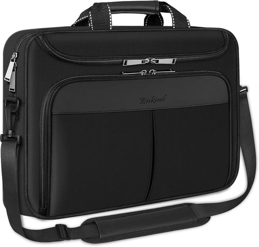 17 inch Waterproof Protective Laptop Messenger Briefcase with Adjustable Shoulder Strap, Men Women Travel/Business Bag Compatible with HP ZBook,ThinkPad,DELL Inspiron