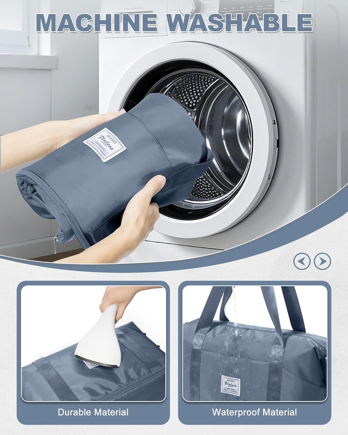 Travel Duffel Bag, Sports Tote Gym Bag, Shoulder Weekender Overnight Bag for Women