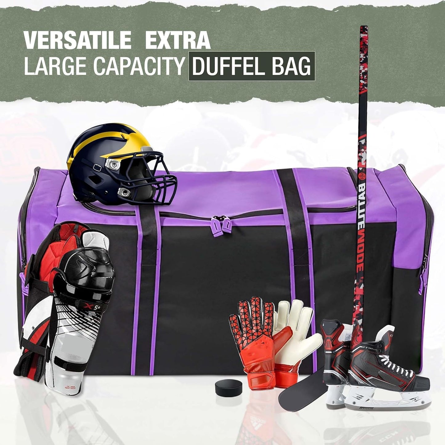 Jetstream Heavy Duty Multi Pocket Durable Sports Gym Equipment Travel Duffel Bag