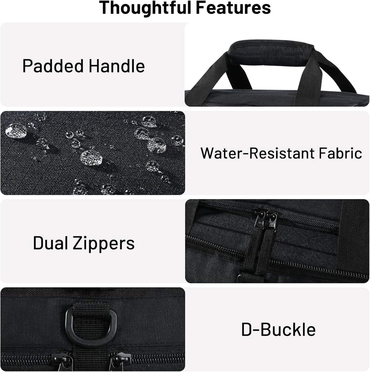 MIER Foldable Duffle Bag with Shoe Compartment 50L Travel Duffel Bags for Men Women Packable Overnight Bag for Camping Gym Weekender, Black