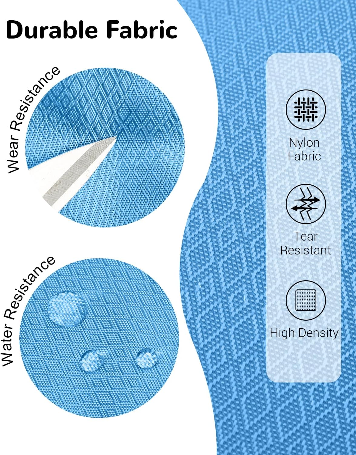 15L Small Padded Hiking Backpack with Chest Strap for Men Women, Lightweight Waterproof Daypack for Travel, Blue