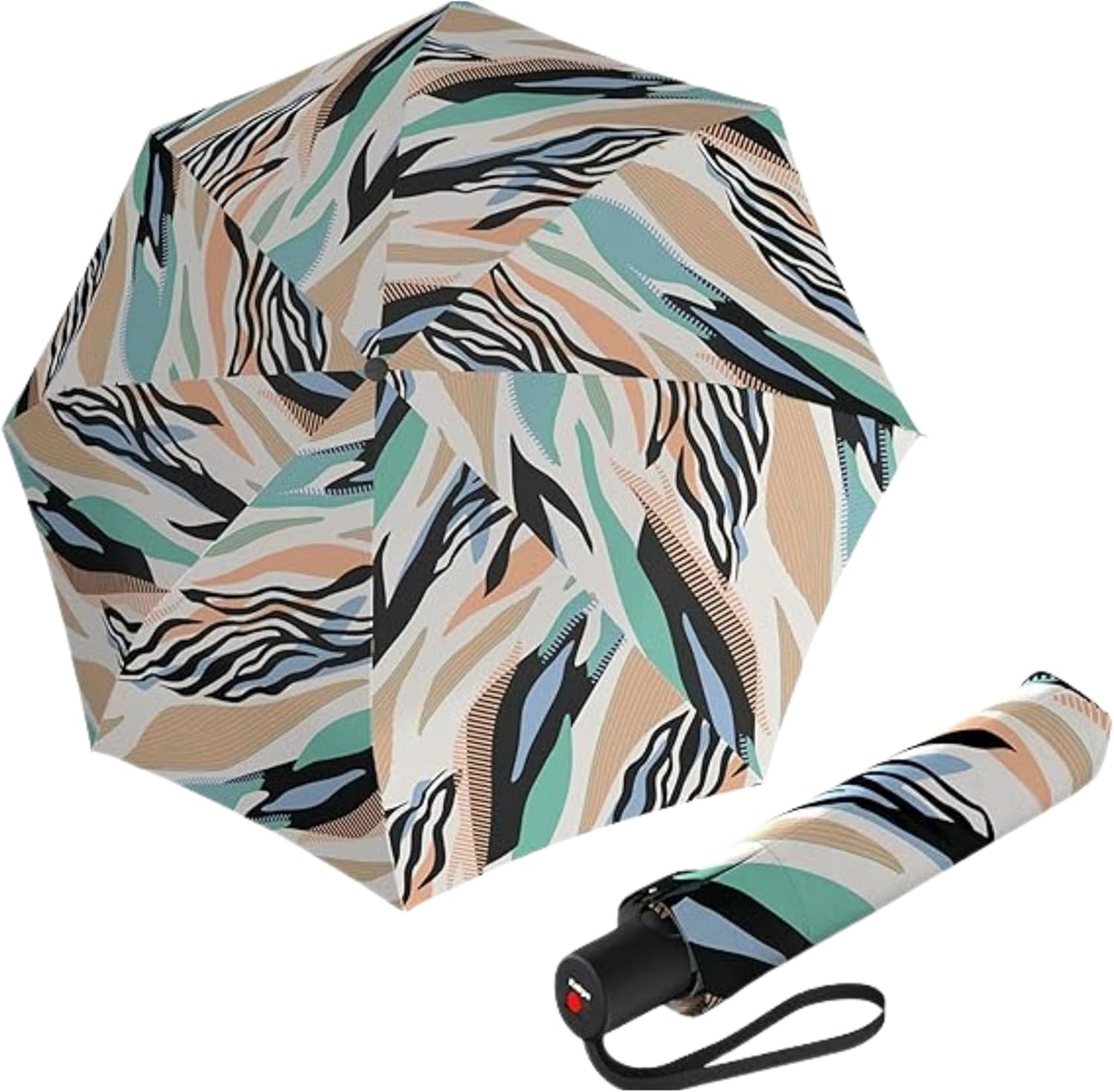 Knirps A.200 Medium Duomatic Windproof Umbrella for Adults – Automatic Open Close 38.5" Canopy, Travel Case Included