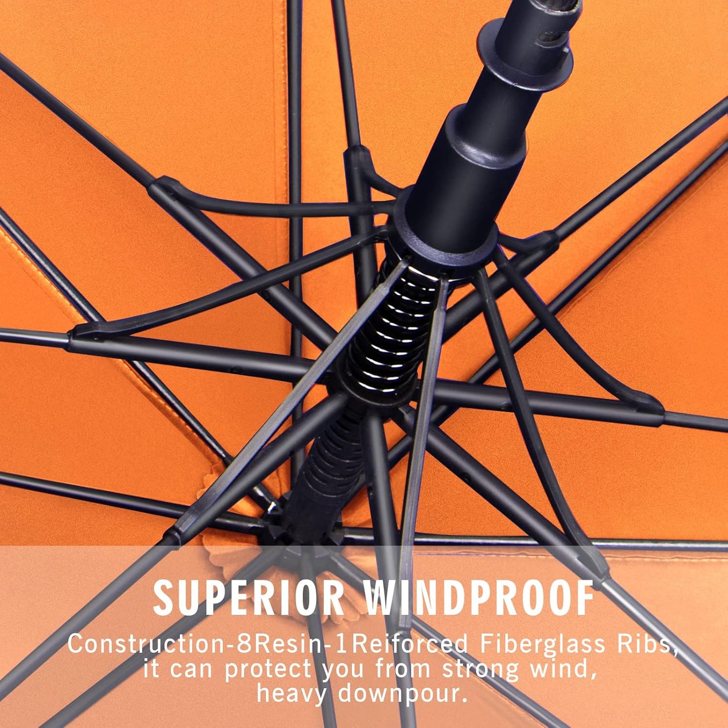 ZOMAKE Golf Umbrella Windproof, Extra Large Oversized Heavy Duty Double Canopy for Rain, Sports Games & Push Cart(51/54/62/68/72Inch)