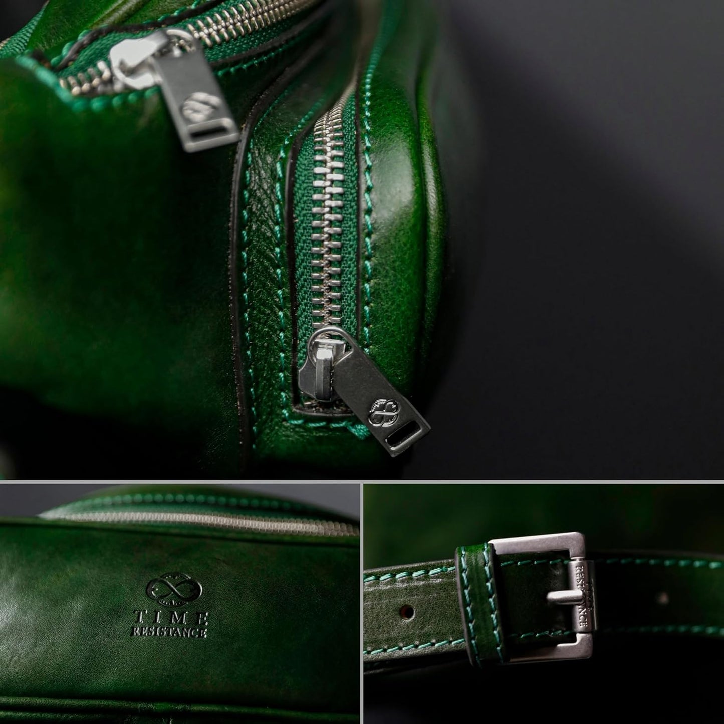 Leather Waist Pack | Belly Bag | Waist Bag| Leather Belt Bag | Leather Fanny Pack Handmade in Italy – Time Resistance