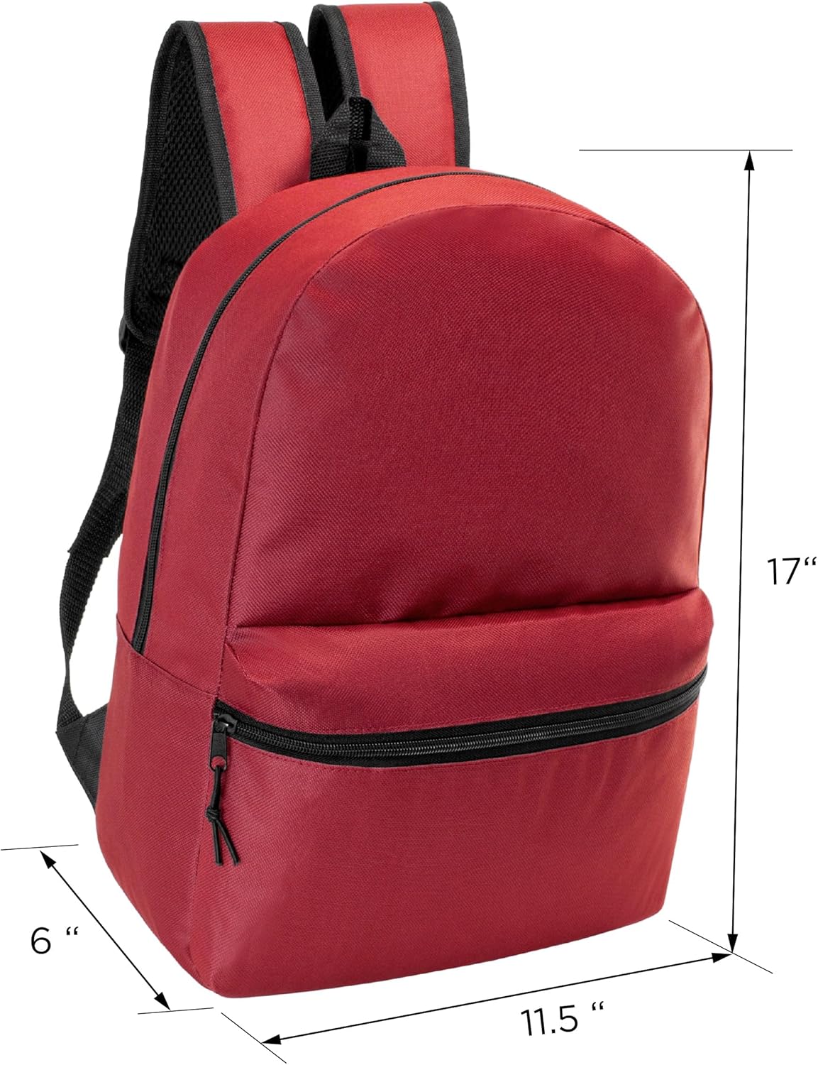 17" School Backpacks for Kids - Backpacks in Bulk for Elementary, Middle, and High School Students in Assorted Colors