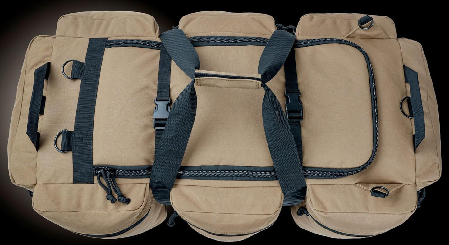 100L Large Military Duffle Bag Deployment Duffel Bag Sports Equipment Travel Luggage Bag with Detachable Backpack Straps…