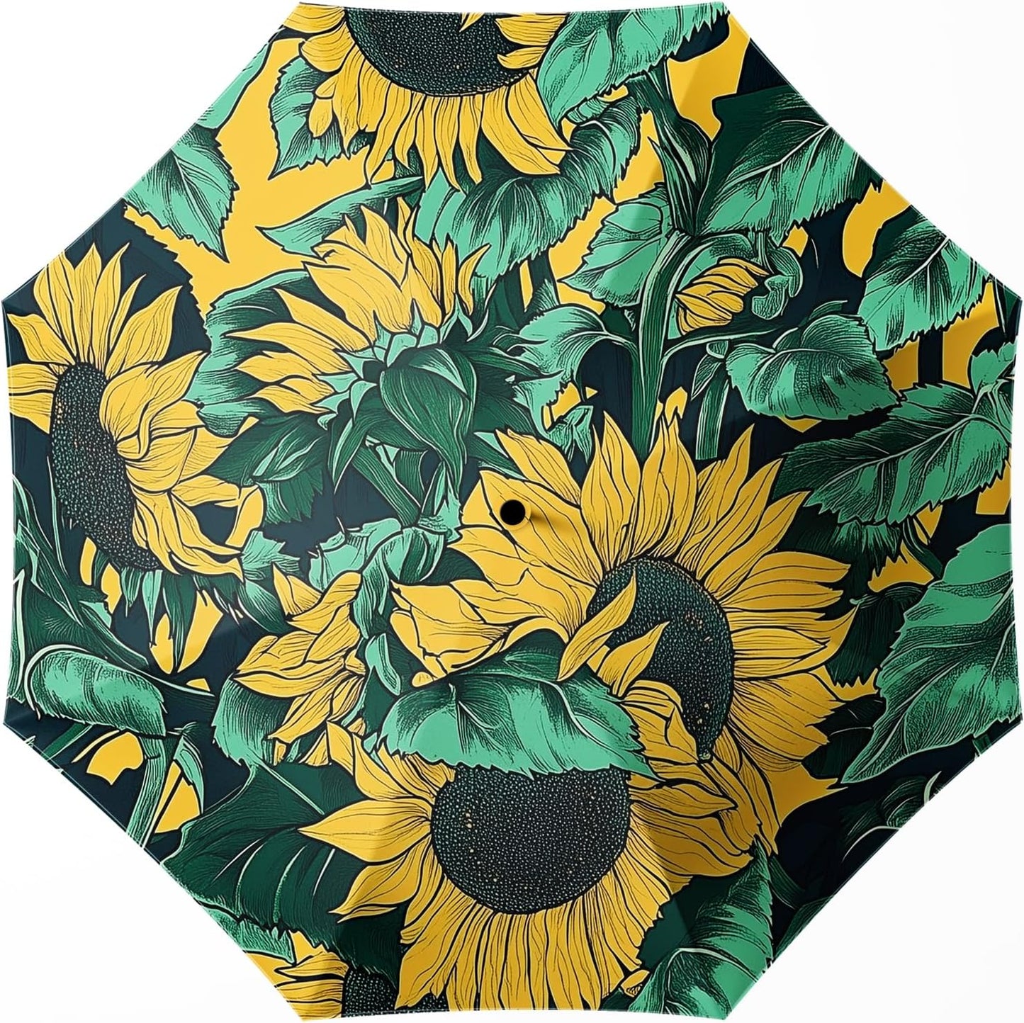 Small Compact Travel Automatic Folding Umbrella for Women, Portable Lightweight, Rain, Wind, UV Sun Shade