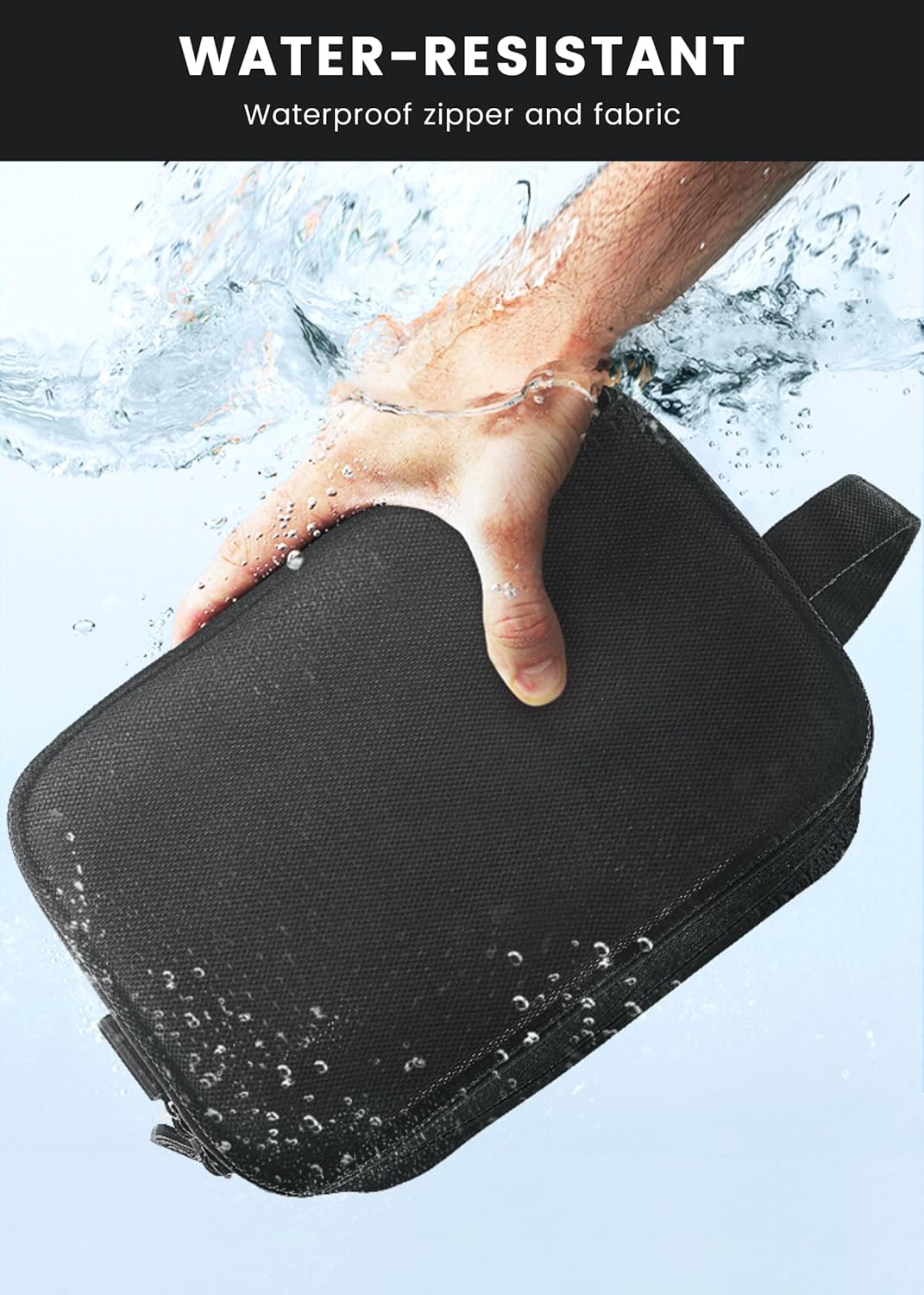 Toiletry Bag for Men, Travel Toiletry Organizer Hanging Dopp Kit, Water-Resistant Shaving Bag for Traveling Toiletries Accessories, Waterproof Mens Toiletry Travel Bag with 11 Compartments, Metal Hook