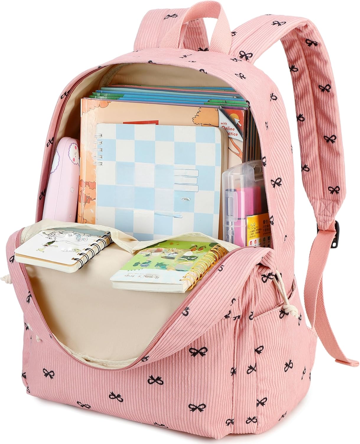 LEDAOU School Backpack Teen Girls Lightweight Bookbag Elementary Middle School Backpacks College Laptop Bag Travel Daypack