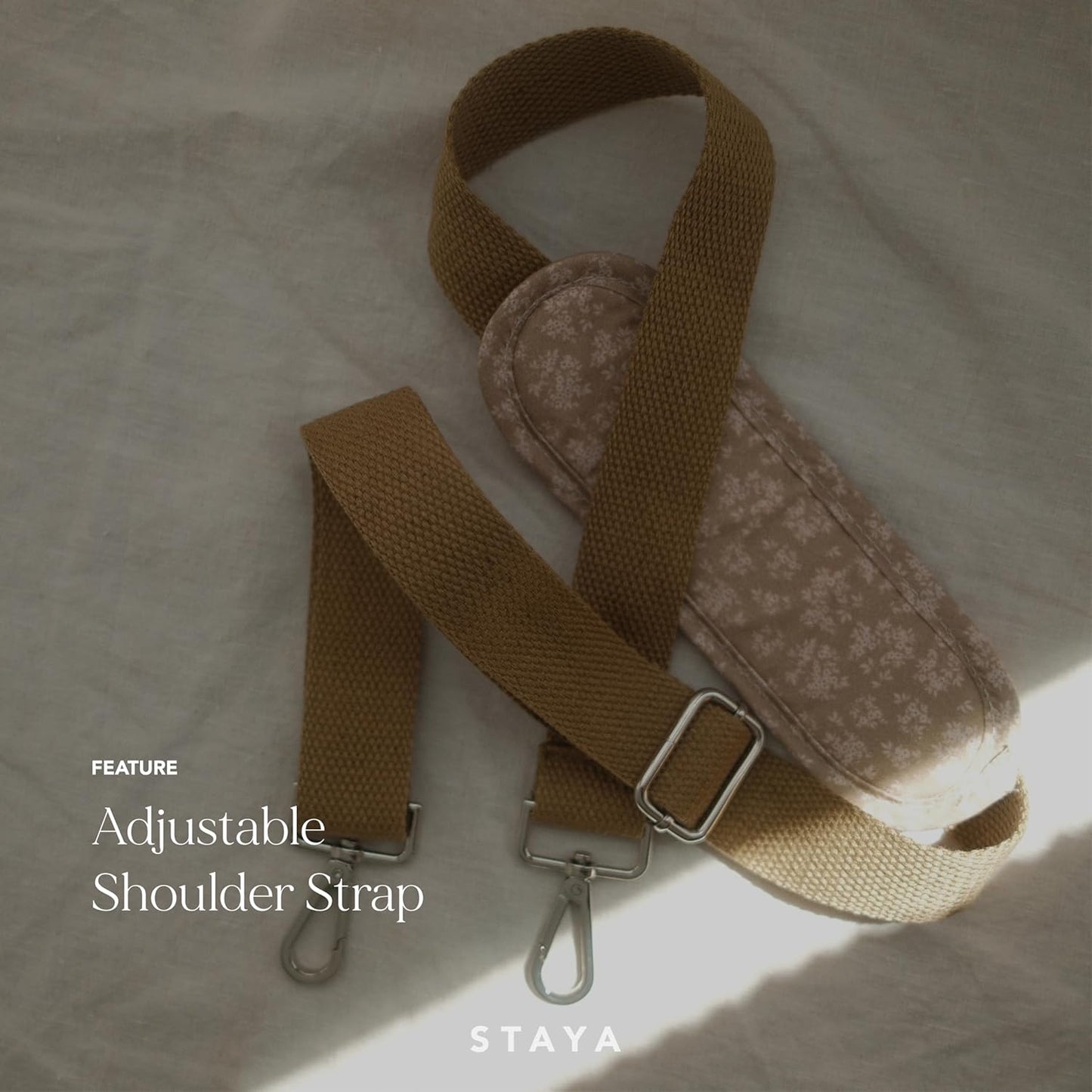 Staya Quilted Duffle Bag - Perfect Travel Companion, Quilted Weekender Bag for Women, (Floral Canvas)