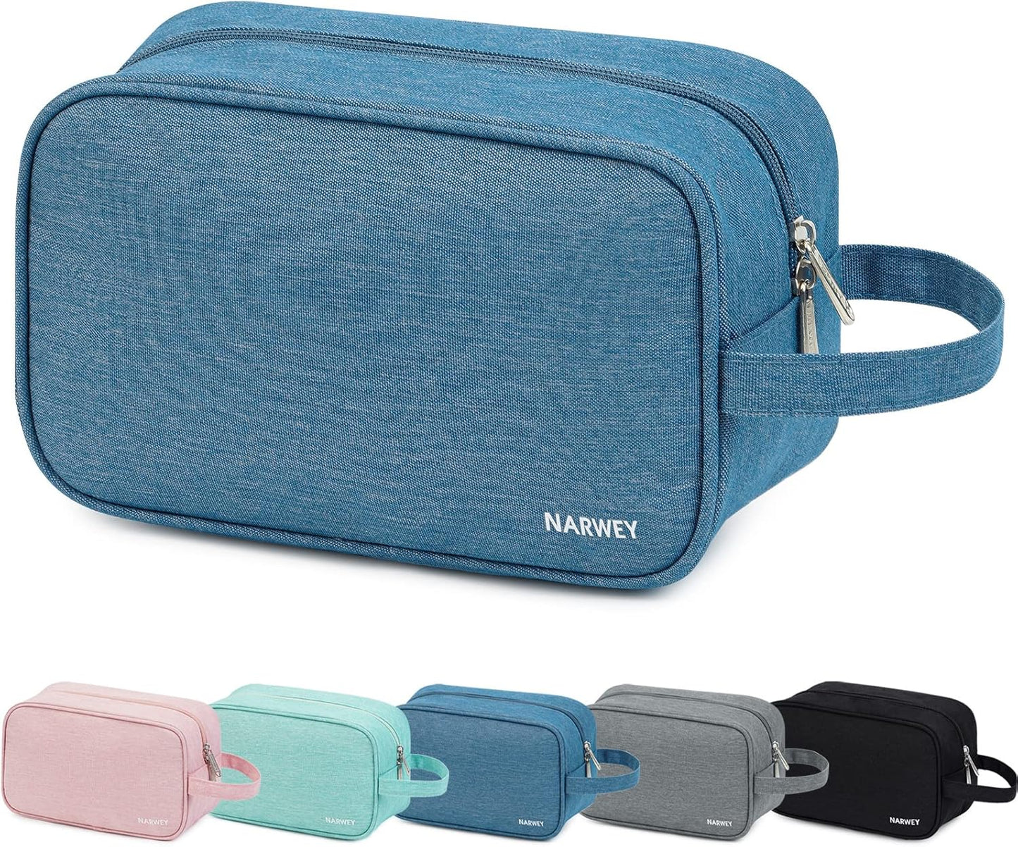 Narwey Travel Toiletry Bag for Women Traveling Dopp Kit Men Travel Bag for Toiletries Cosmetic Bag Makeup Bag Medicine Bag for Traveling