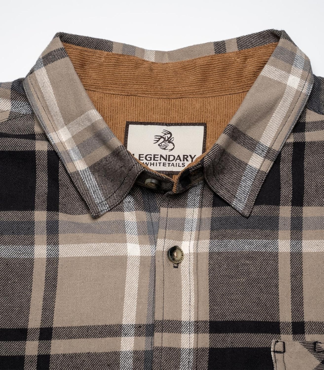 Legendary Whitetails Men's Flannel Shirt Long Sleeve Button Down 100% Cotton
