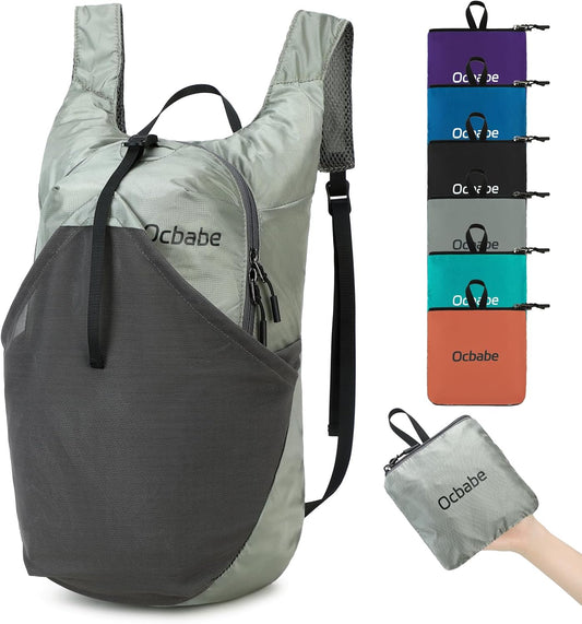 15L/25L Small Packable Lightweight Backpack Hiking Daypack Water Resistant Foldable Outdoor Camping Travel Bag for Women Men