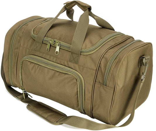 Gym Bag Duffle Bags for Men Women with Shoes Compartment Sport Weekend Travel Overnight Carry On Bag for Tactical Military Travel Work Out Bags (Green)