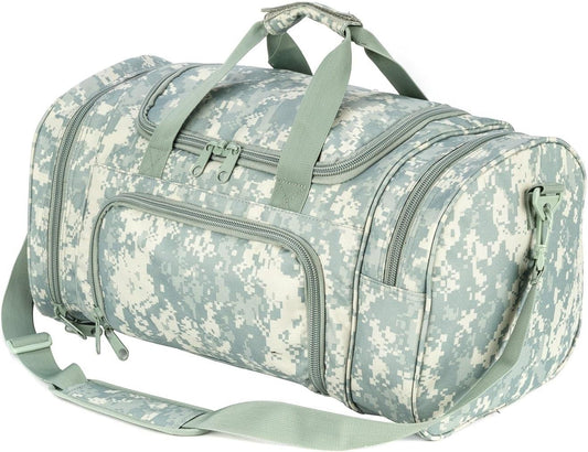 Gym Bag Duffle Bags for Men Women with Shoes Compartment Sport Weekend Travel Overnight Carry On Bag for Tactical Military Travel Work Out Bags (ACCamo)