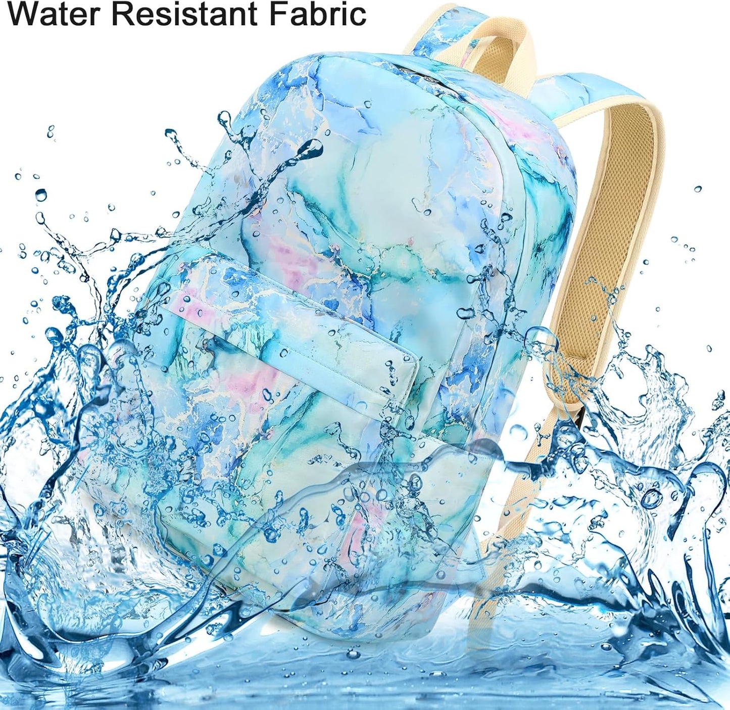 LEDAOU Backpack for Girls School Bag Kids Bookbag Teen Backpack Set Daypack with Lunch Bag and Pencil Case