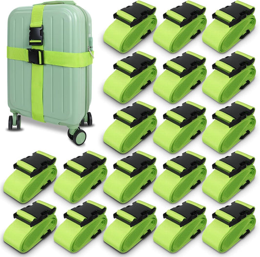 12 Pcs Luggage Straps for Suitcases, Travel Belt Suitcase Belt, Suitcase Straps, Luggage Belt Strap, Travel Straps for Luggage, Luggage Band Bag Straps