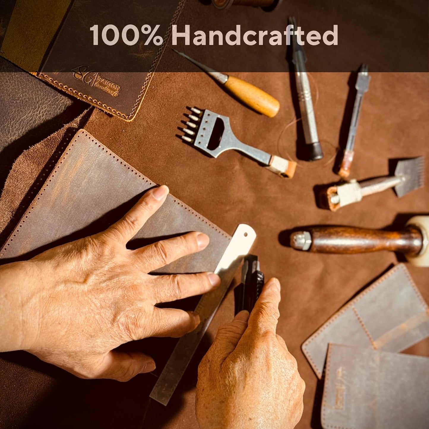 Leather Passport Holder for Men and Women - Handmade Vintage Travel Wallet - Mens Passport Case with Card Organizer - Genuine Leather Passport Cover - 2 Card Slots (Style A)