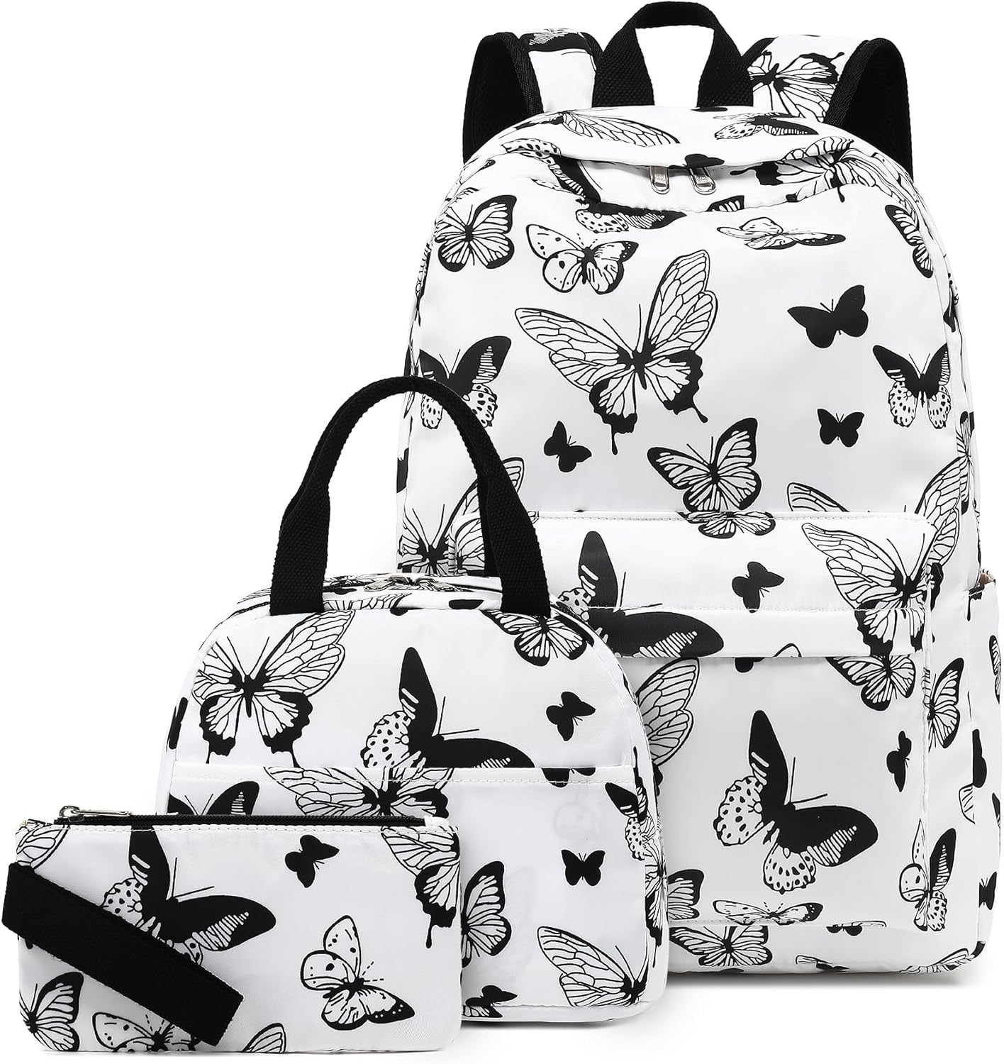 LEDAOU Backpack for Girls School Bag Kids Bookbag Teen Backpack Set Daypack with Lunch Bag and Pencil Case