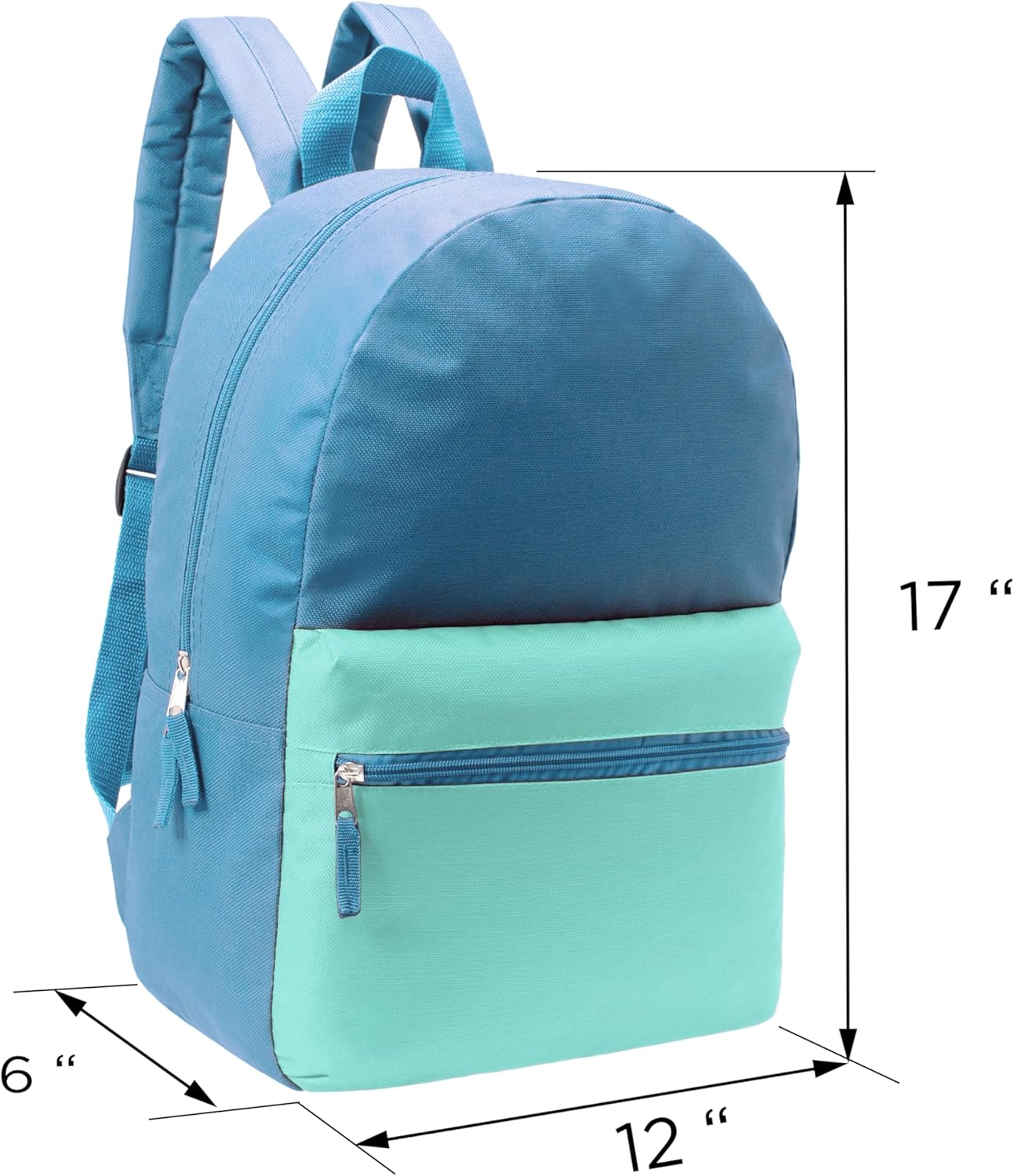 17" School Backpacks for Kids - Backpacks in Bulk for Elementary, Middle, and High School Students in Assorted Colors