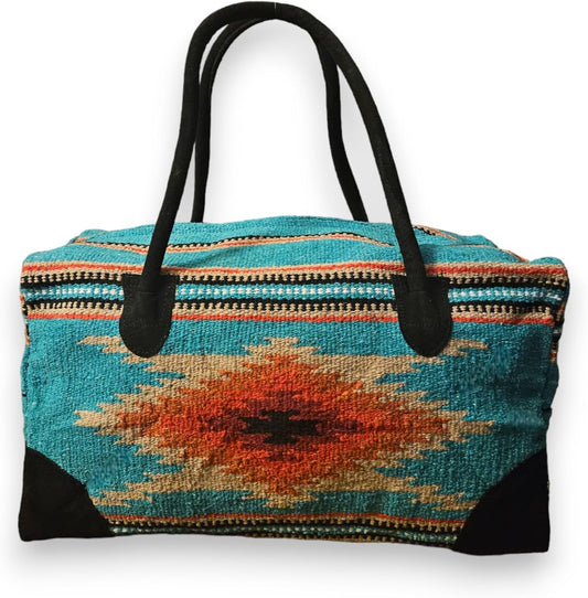Southwestern Large Weekender Travel Bag Western Duffle Bag Boho Travel Bag