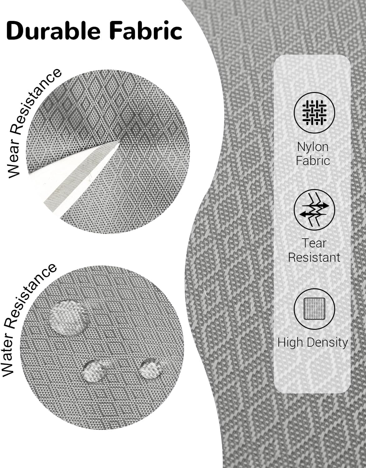 15L Small Padded Hiking Backpack with Chest Strap for Men Women, Lightweight Waterproof Daypack for Travel, Gray