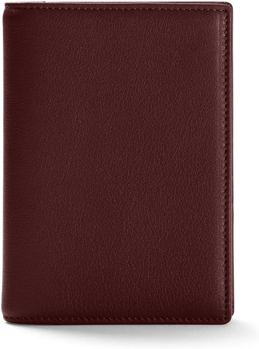 Leatherology Deluxe Passport Cover – Leather Travel Wallet with Card Slots, Pockets & Cash Storage