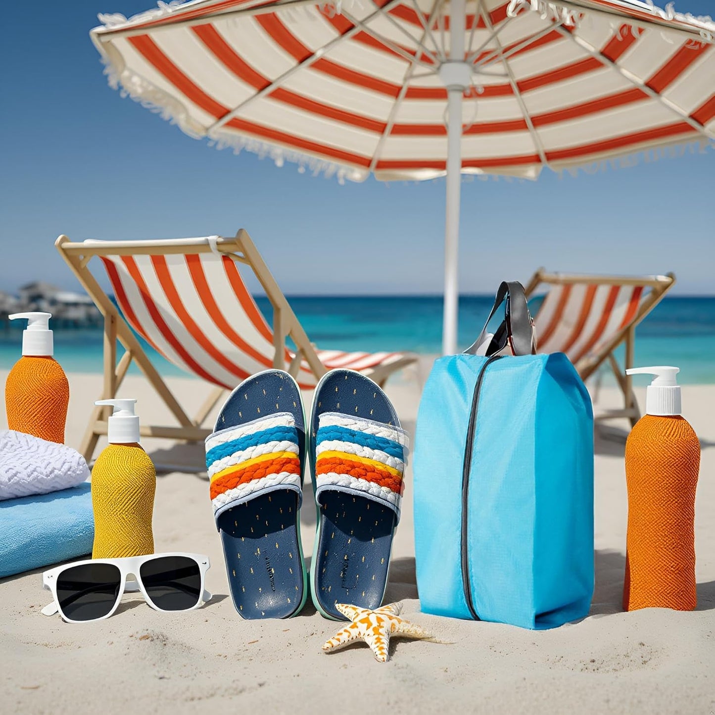 Travel Shoe Bags, Set of 12, Large Oxford Fabric Storage Bags with Zipper and Handle, Water-Resistant Pouches (Black)