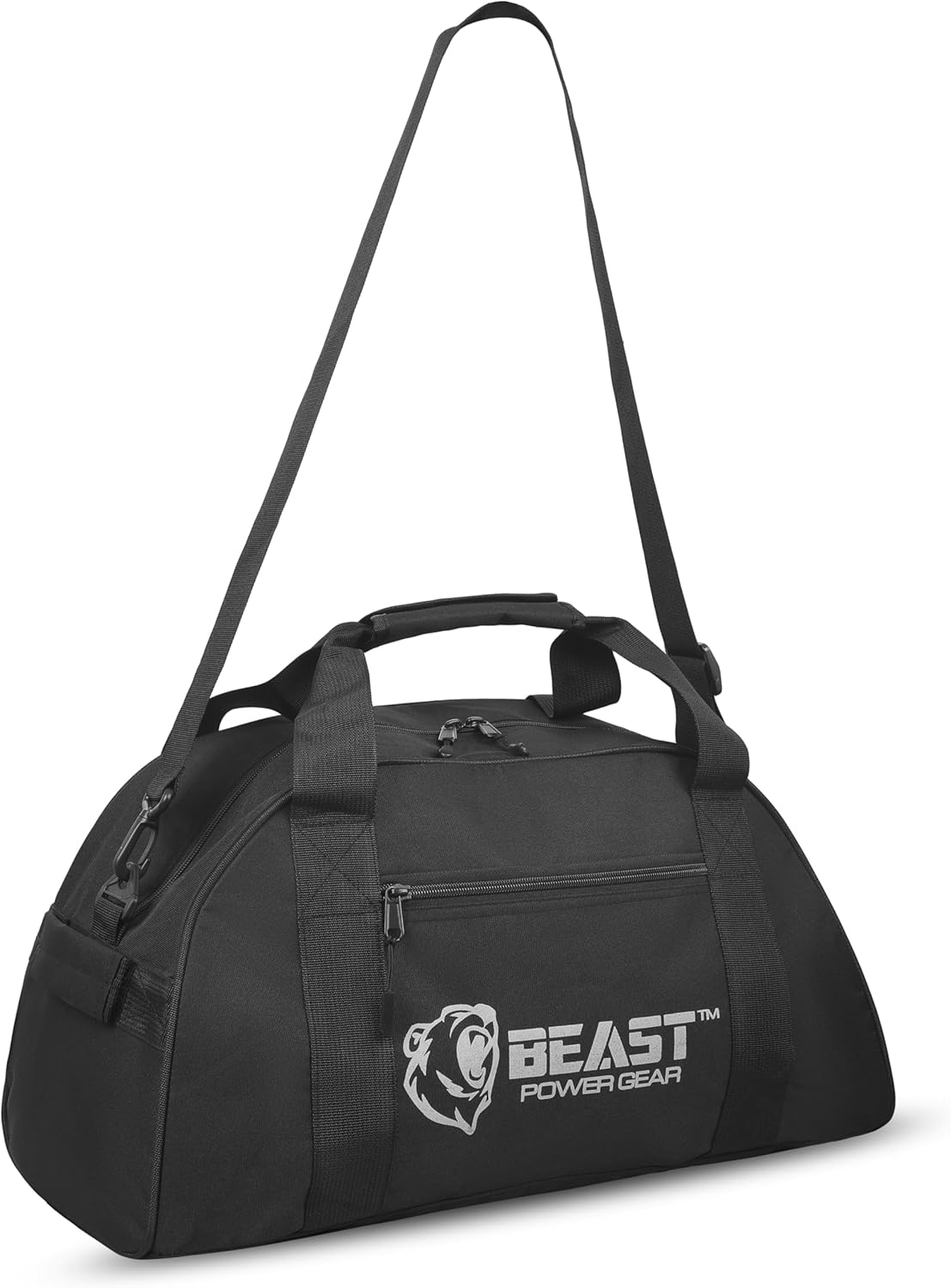 Unisex Duffel Bag Black, Extra Roomy Waterproof Small Gym Bag For Women with Shoe Compartment, Sports Bags with Zippered Pockets, Adjustable Straps Duffle Bag Travel Large Gym Bag For Men