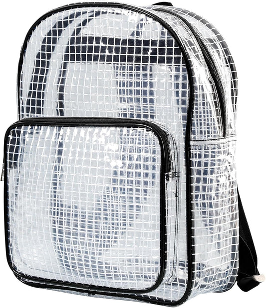 15.7 Inch Tool Backpack-Transparent & Anti-static Cleanroom Engineer Tool Bag for Work and Travel（fabric shoulder straps）