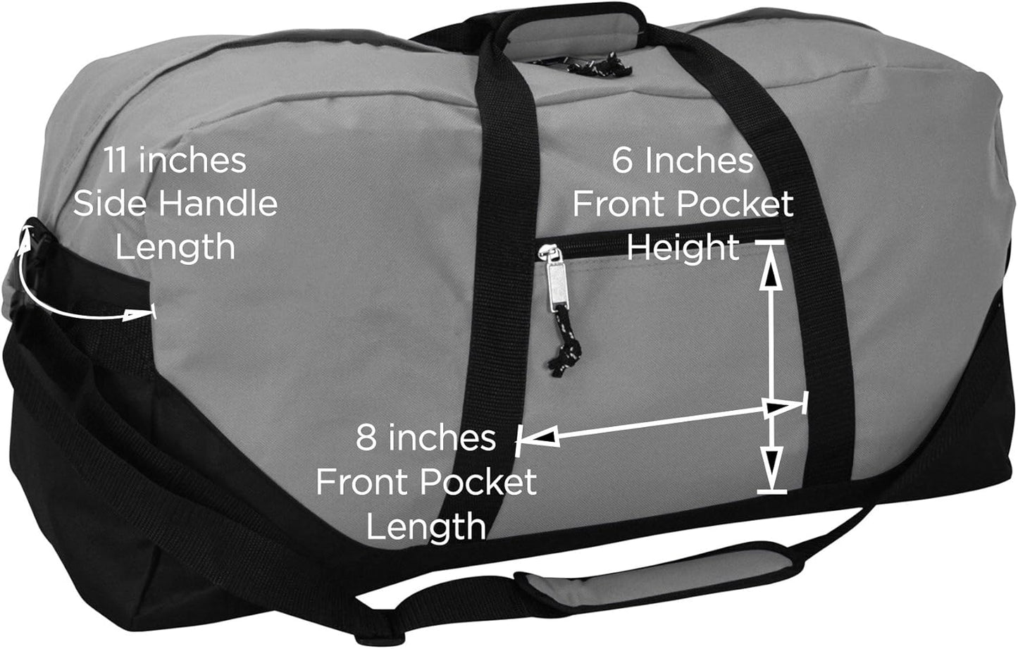 DALIX 25" Big Adventure Large Gym Sports Duffle Bag (Black Grey Navy Blue Red Camo)