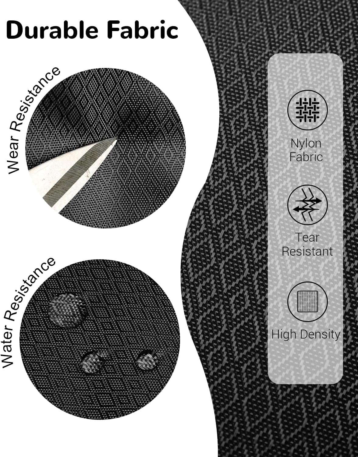 15L Small Padded Hiking Backpack with Chest Strap for Men, Lightweight Waterproof Daypack for Travel, Black