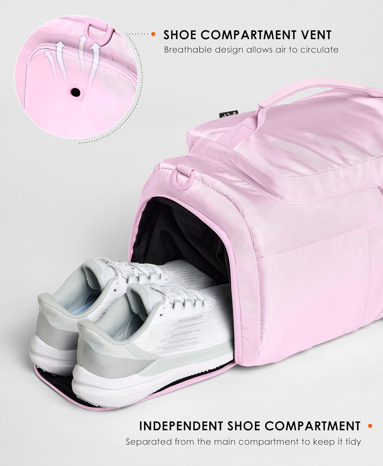 Gym Bag for Women with Shoe Compartment and Wet Pocket Convertible Gym Backpack workout Duffel Bag Multiple Pockets 30L