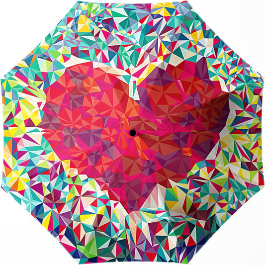 Small Compact Travel Automatic Folding Umbrella for Women, Portable Lightweight, Rain, Wind, UV Sun Shade