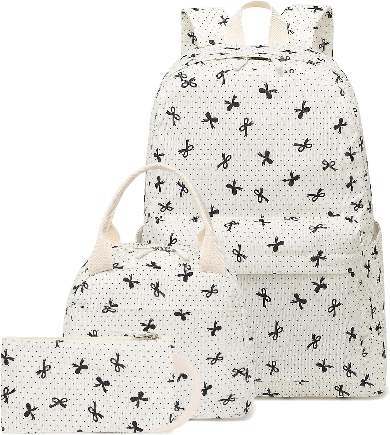 LEDAOU Backpack for Girls School Bag Kids Bookbag Teen Backpack Set Daypack with Lunch Bag and Pencil Case