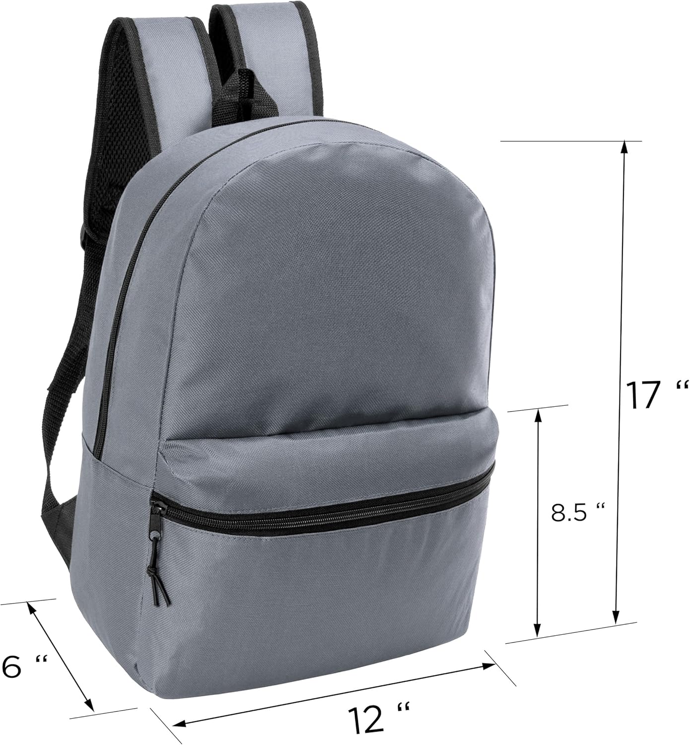 17" School Backpacks for Kids - Backpacks in Bulk for Elementary, Middle, and High School Students in Assorted Colors