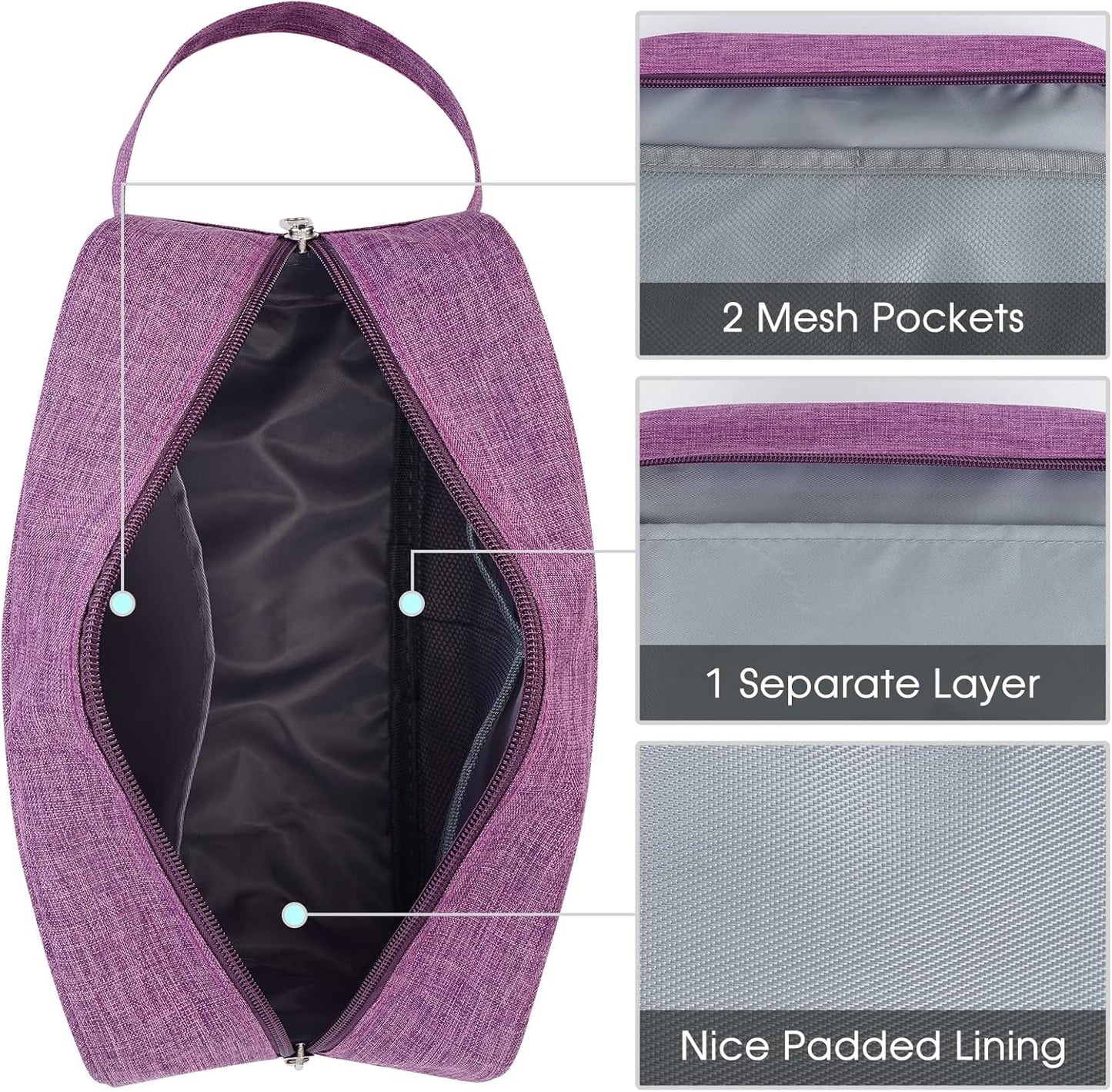 Narwey Travel Toiletry Bag for Women Traveling Dopp Kit Men Travel Bag for Toiletries Cosmetic Bag Makeup Bag Medicine Bag for Traveling