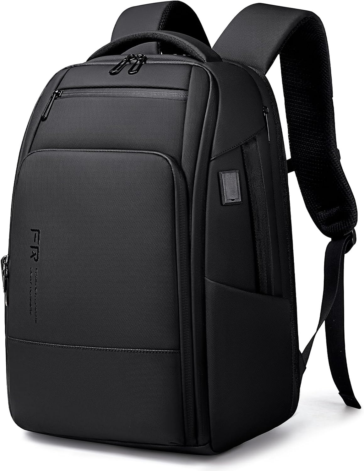 17 Inch Travel Laptop Backpack, Water Resistant Expandable Men's Computer Backpack for Men, Black Laptop Bag with USB Port for Business/Work/College