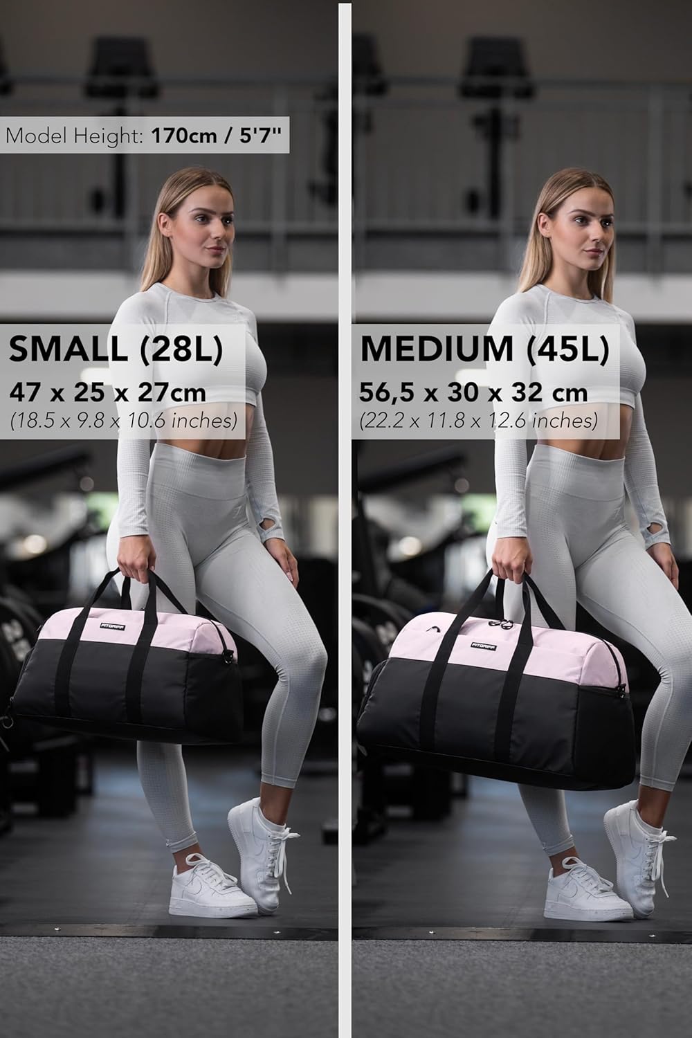 Fitgriff® Gym Bag V2 for Men and Women with Shoe & Wet Compartment - Duffle Bag for Travel, Sports, Fitness and Workout